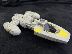 Vintage 1983 Star Wars Y-Wing for PARTS,  Works, INCOMPLETE Good - Picture 1 of 10