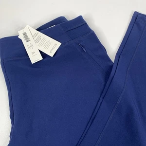 Chico's Zenergy Strick DUNKELBLAU Gr. 2R (US 12) Stretchbund Hose UPF 50 Reißverschlusstaschen - Bild 1 von 12