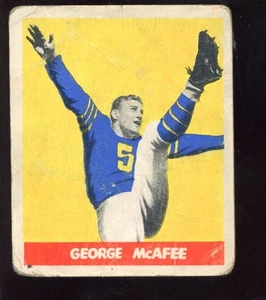 1948 Leaf Football Card #19 George McAfee Rookie - Picture 1 of 1