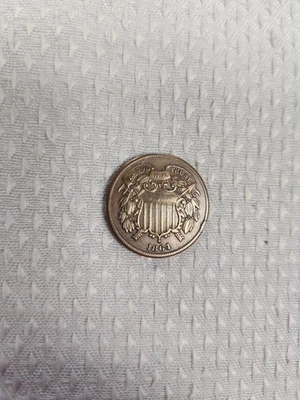 1864 2 Cent Piece US 2 Cent Nice Condition - Image 1 of 2