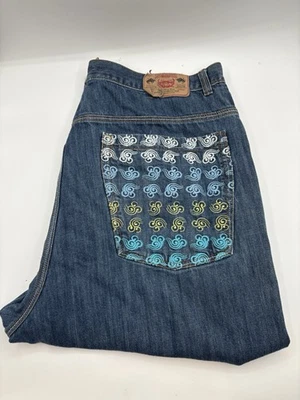 Vintage Platinum Gear Denim Jean Shorts Size 42x12.5 Blue Baggy Y2K Design - Imagem 1 de 4