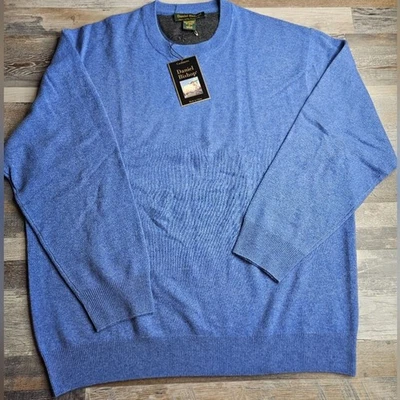 Suéter Daniel Bishop NUEVO 100% Cachemira 2 Capas Talla XL Azul Foto 1 de 4