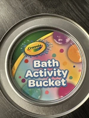 Crayola Bath Activity Bucket 30 Piece Set ~ Bath Bombs Finger Paints Wash Pens