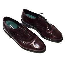 Hush Puppies Dress Shoes Oxford Wing Tipped Leather Mens Size 8.5 