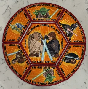 Extremely rare Star Wars x Boy Scouts Jamboree patch collection - FULL SET - Picture 1 of 8