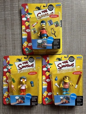 Lote de 3 figuras de Los Simpson (Bartman, Nelson, Milhouse) “Los paquetes tienen pliegues” Foto 1 de 4