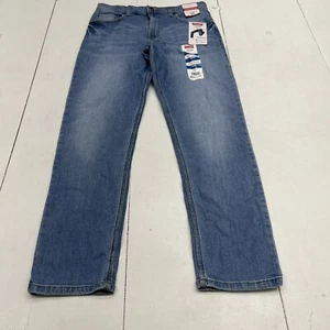 Wrangler Blue Denim Regular Taper Jeans Youth Boys Size 16 New - Picture 1 of 8