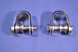 Motorbike Mini Speedometer/Tachometer Clamp,Washers,Bolt,Chrome - Picture 1 of 3
