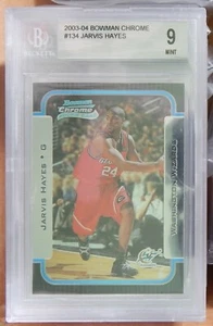 2003-04 Bowman Chrome # 134 Jarvis Hayes BGS 9.0 MINT Washington Wizards Quad 9s - Picture 1 of 2