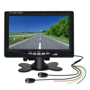 7''TFT LCD Screen For Car Monitor Reversing Backup Camera Rear View DVD Aviation - Picture 1 of 8