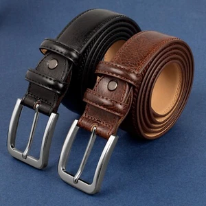 CINTURON Genuine Leather Men’s belt Full Grain Casual Dress Jeans Belts for Men - Picture 1 of 11