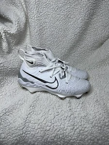 Nike Alpha Huarache NXT Mid Top Baseball Cleats White DJ6517-100 Mens Size 7.5 - Picture 1 of 5