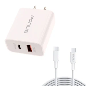 Fast Type-C 36W PD Home Charger 6ft Long USB Cable Power Cord for Phones Tablets - Picture 1 of 7