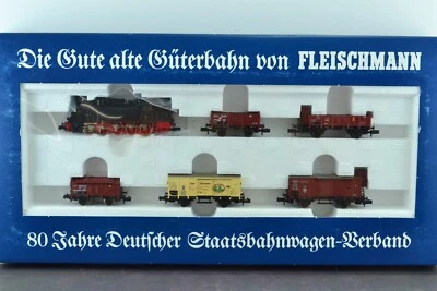 Fleischmann 7886 Prussian Steam Locomotive Freight Train Set N Scale - Image 1 of 4