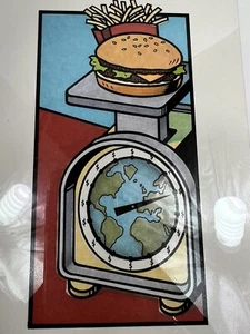 StL Original Art Photolithography Photo Print Lithograph Fast Food Obesity Money - Picture 1 of 5