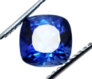 5,50 ct natürlicher blauer Saphir Kissenschliff zertifiziert lose facettierte Edelsteine - Bild 1 von 6