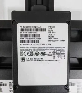 Samsung PM1653 960GB 2.5" SAS 24Gbps Server SSD MZILG960HCHQ-00A07 MZ-ILG9600 - Picture 1 of 3