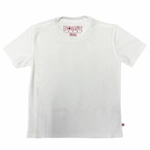 BOAST Boy's White Solid Court Tee Sz L $40 NEW - Picture 1 of 2
