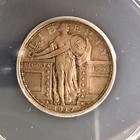 1917-D Var. 1 Anacs Ef 45 Details Standing Liberty Quarter - U.S. Coins