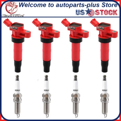 4 Pack Ignition Coil & Spark Plug for 2010-2014 Hyundai Genesis Coupe 2.0T UF611 - Image 1 of 4