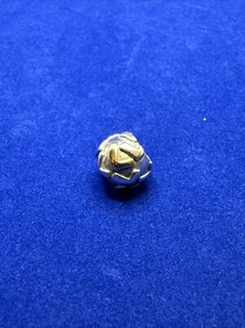 Authentic Pandora Alphabet Letter L Sterling Silver W/ 14Kt Gold Retired Pandora - Picture 1 of 4