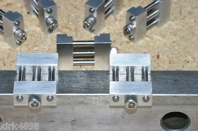 SET OF 2 ALUMINUM MACHINE SHOP VISE STOPS FOR CNC OR MANUAL WORK OR HOBBY - Image 1 of 4