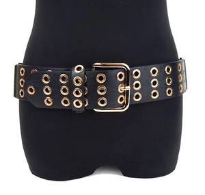 Ella Jonte breiter Stretchgürtel schwarz gold elastischer Gürtel 75 - 100 cm - Bild 1 von 3