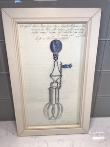 K. Spicher 1996 N 03 Original Framed Mixer Watercolor Painting Signed - Picture 1 of 9