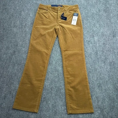 Chaps Pants Womens 2P (28x27) Petite Corduroy Straight Leg Slimming Fit NEW - Image 1 of 4