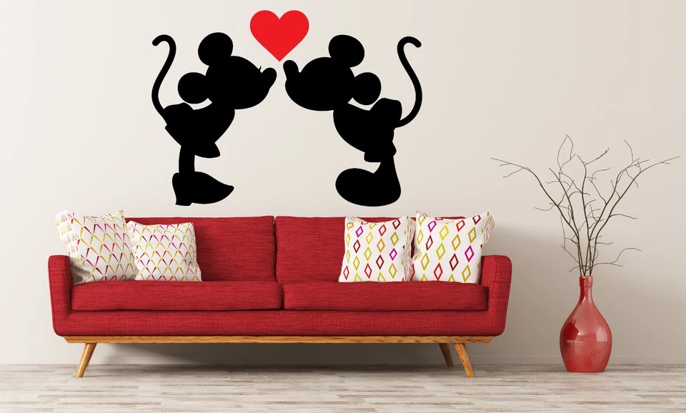 Mickey and Minnie Mouse Disney Wall Sticker - Image 1 of 4