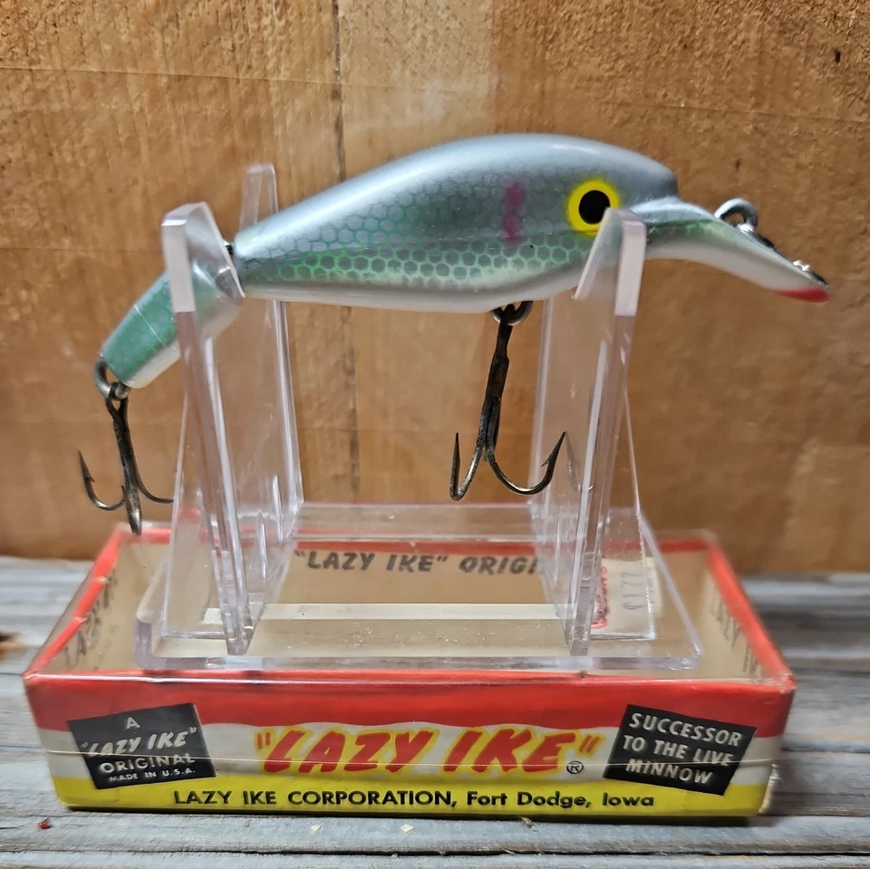 De colección Lazy Ike "SNAPPERTAIL" #ST-3 SH. Señuelo color sábalo. Caja/inserto original.  Foto 1 de 4