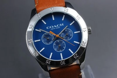 Reloj Hombre [Casi COMO NUEVO] Coach NewYork CA133.2.95.1749 Azul Triple Calendario 44mm Foto 1 de 4