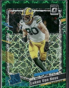 Rookie 2023 Donruss Optic #240 Lukas Van Ness Green Velocity - Picture 1 of 2