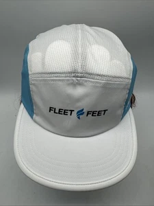 Ciele Athletics Gocap Hat 5 Panel Fleet Feet Coolmatic White Blue Run Ohio State - Picture 1 of 13