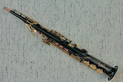 2025 Yamaha YSS-82ZB 02 Custom Z Lacquered Black Soprano Saxophone - Image 1 of 4