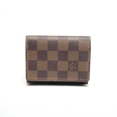 Estuche para tarjetas Louis Vuitton 2001 Damier sobre tarjeta de visita marrón WS24443 Foto 1 de 4