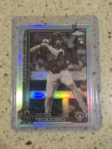 2025 Topps Chrome Bryce Teodosio Refractor Rookie RC #198 Angels - Picture 1 of 2