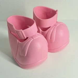 Cabbage Patch Kinder rosa Mary Jane Baby Puppe Schuhe weiches Vinyl CPK 3" lang Vintage - Bild 1 von 8