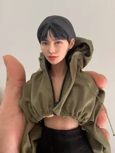 Cabeza de niña estrella asiática 1:6 Eimi Fukada esculpida para muñeca figura de acción femenina de 12" - Imagen 1 de 10
