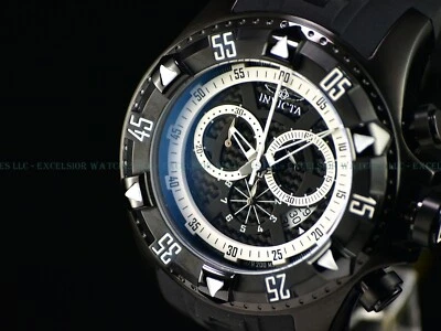 Nuevo Reloj Invicta Para Hombres 50mm Excursion Ronda 5040D Cronógrafo Triple Negro Combate SS Foto 1 de 4