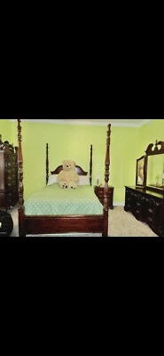 Solid Wood 3 Piece Bed Set  - Image 1 of 4