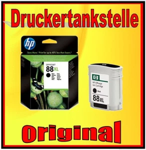 Original Cartouche HP 88 BK Noir Officejet Pro K550 K5400 L7400 C9385A Mhd - Photo 1/2