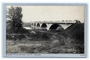 Wabash River Bridge Delphi Indiana IN postal G11 - Imagen 1 de 2