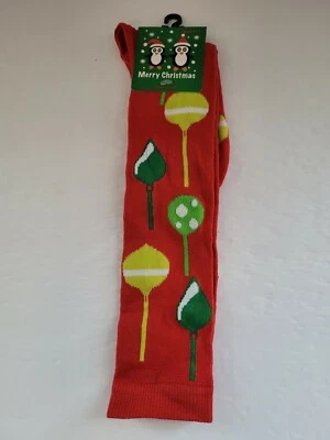 ¡NUEVO! Calcetines hasta la rodilla diseño Navidad talla 9-11 "Ornamentos"/ ¡Envío gratis! Foto 1 de 2