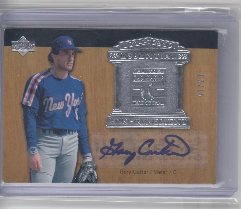 Gary Carter UD 2005 Upper Deck Salón de la Fama consagración automático/15 - GC1 Mets Foto 1 de 1