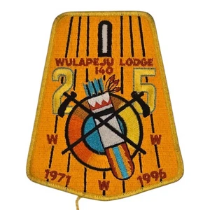 Wulapeju Lodge 140 Scouting Patch 1971 to 1996 Boy Scouts BSA Yellow - Picture 1 of 11