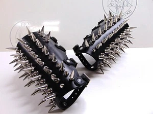 GUANTES CON CLAVOS DE CUERO HELLHAMMER'S. METAL NEGRO...(MDLG0015) - Imagen 1 de 10