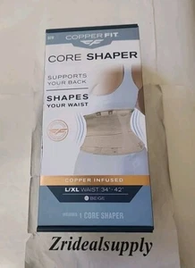 COPPER FIT Core Shaper Women Beige L/XL Waist, 34"-42" - Picture 1 of 2