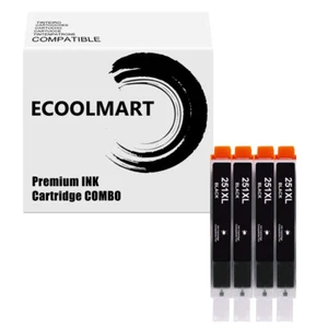 4 Black Ink Cartridge for CLI-251XL MG5620 MG7520 MG7120 MX722 MX922 - Picture 1 of 1
