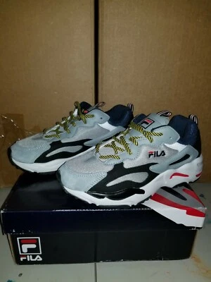Zapatillas deportivas Fila Ray Tracer azul negro gris talla 5 para niños jóvenes  Foto 1 de 3
